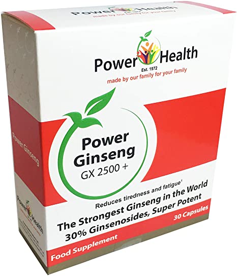 POWER HEALTH 100MG GINSENG GX2500+ CAPSULES