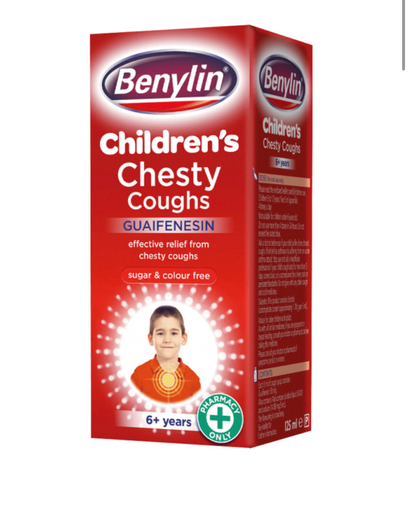 BENYLIN CHILDREN’S CHESTY COUGHS SYRUP - E-Pharmacy Ghana