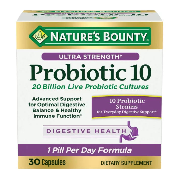 NATURE’S BOUNTY ULTRA STRENGTH PROBIOTIC 10 – Health Online