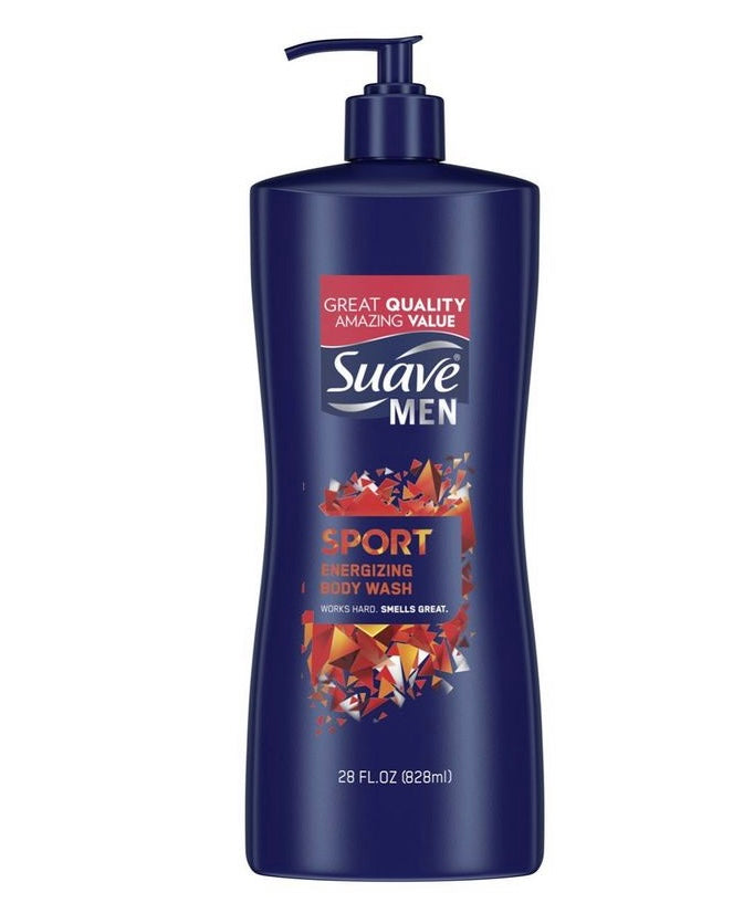 SUAVE MEN SPORT ENERGIZING BODY WASH