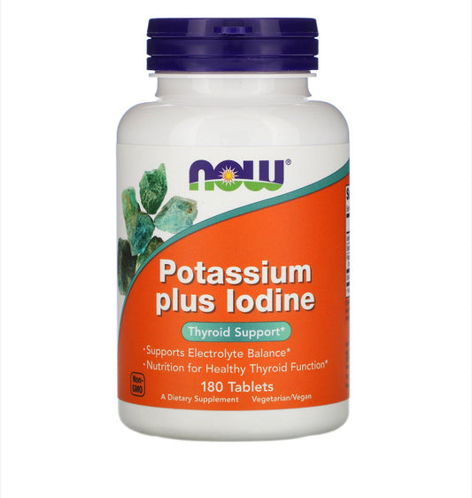 NOW POTASSIUM PLUS IODINE 180 TABLETS