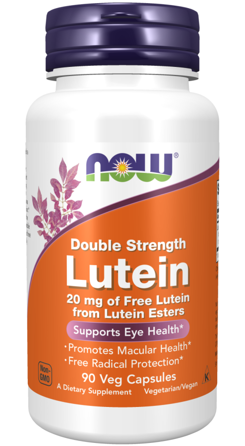 NOW LUTEIN 20MG, 90 VEG CAPSULES