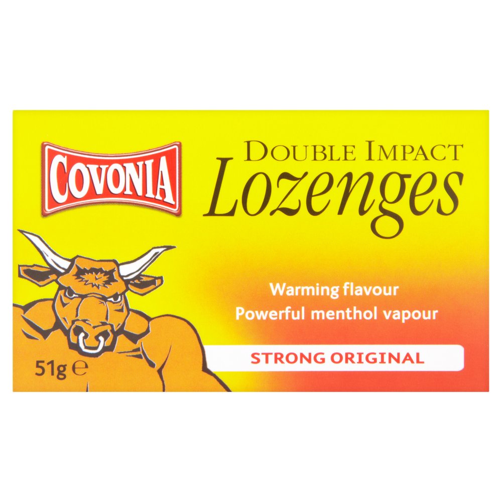 COVONIA DOUBLE IMPACT LOZENGES, STRONG ORIGINAL 30G