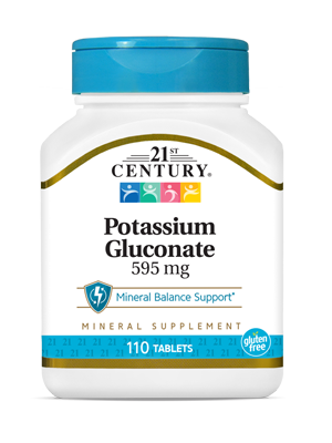 21ST CENTURY POTASSIUM GLUCONATE 595MG - E-Pharmacy Ghana