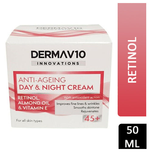 DERMAV10 ANTI-AGEING DAY & NIGHT CREAM WITH RETINOL