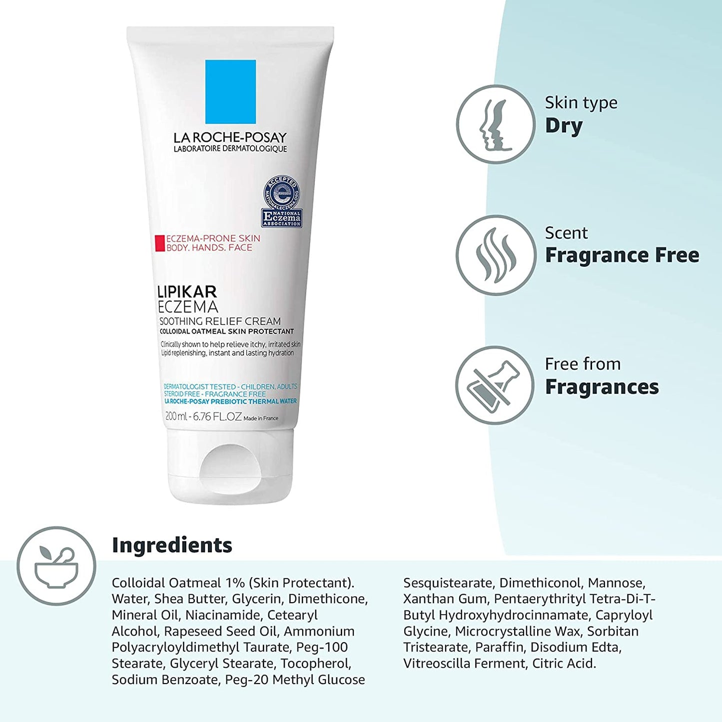 LA ROCHE-POSAY LIPIKAR ECZEMA SOOTHING RELIEF CREAM