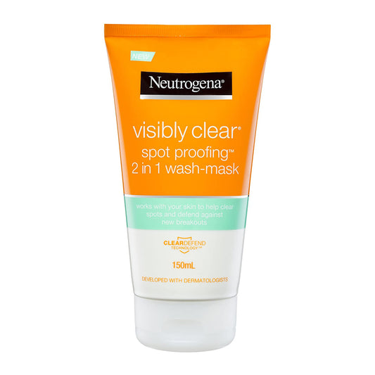 NEUTROGENA VISIBLY CLEAR SPOT PROOFING 2 IN 1 WASH-MASK