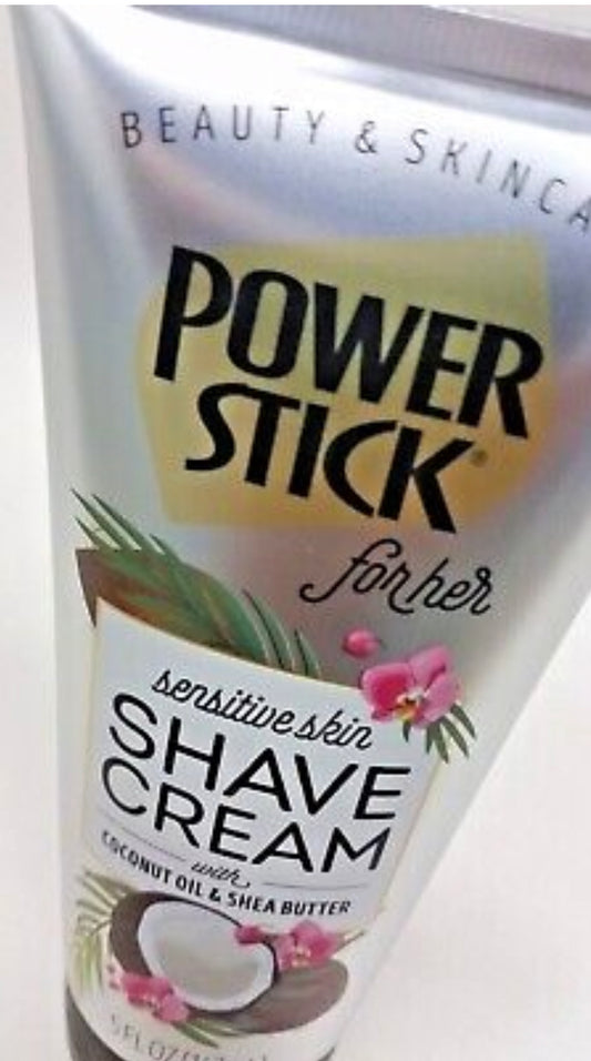 POWER STICK SHAVE CREAM WITH COCONUT OIL & SHEA BUTTER 147ML