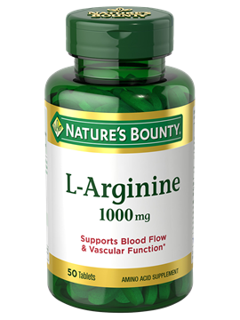 NATURE’S BOUNTY L’ARGININE 1000MG, 50 TABLETS