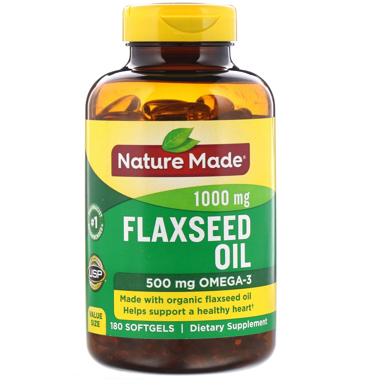 NATUREMADE FLAXSEED OIL, 100 SOFTGELS