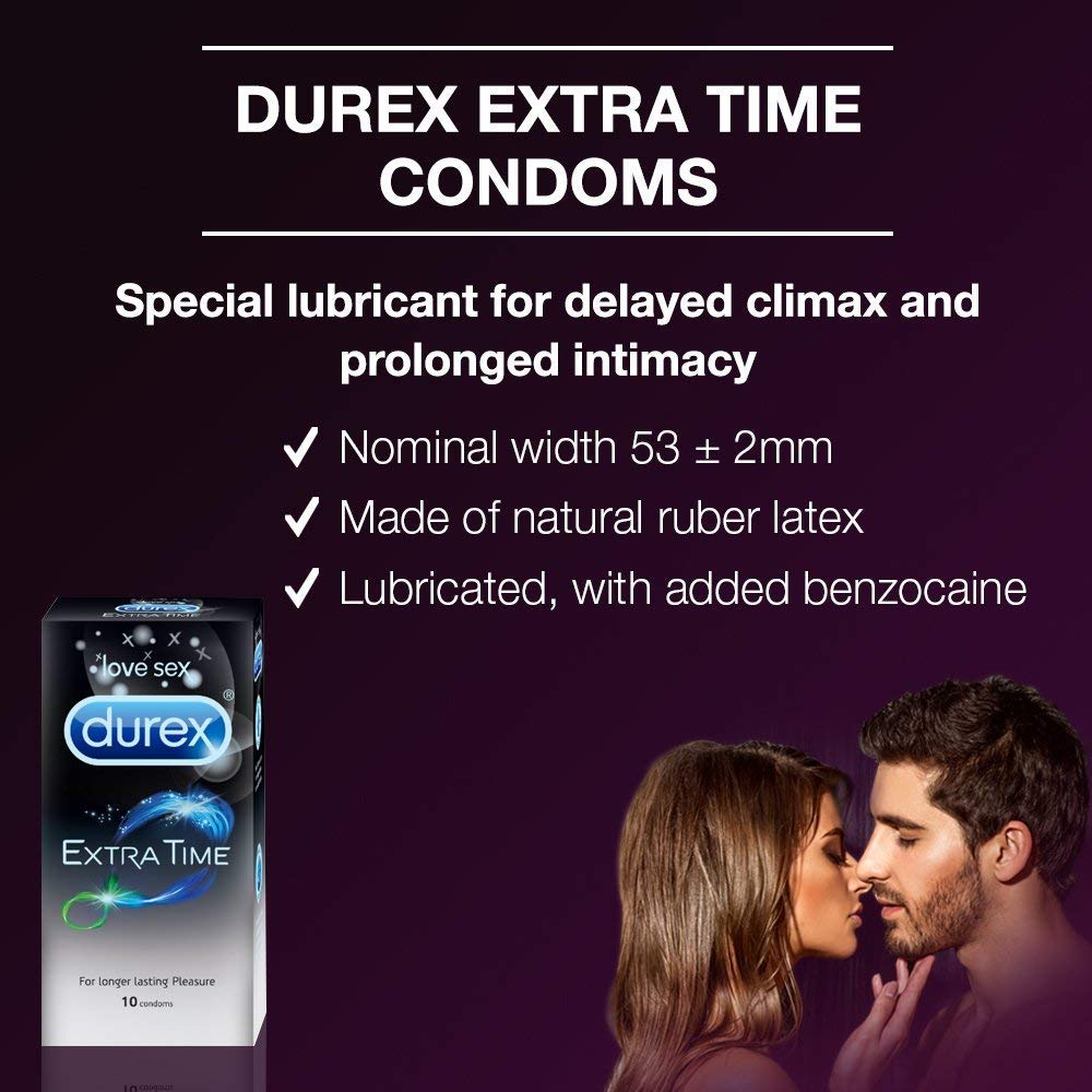 DUREX EXTRA TIME 10 CONDOMS