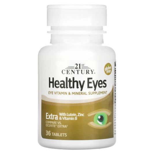 21ST CENTURY HEALTHY EYES EXTRA WITH LUTEIN, ZINC & VITAMIN B, 36 TABLETS