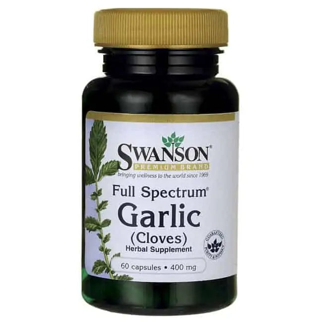 SWANSON FULL SPECTRUM GARLIC (CLOVES) 400MG, 60 CAPSULES