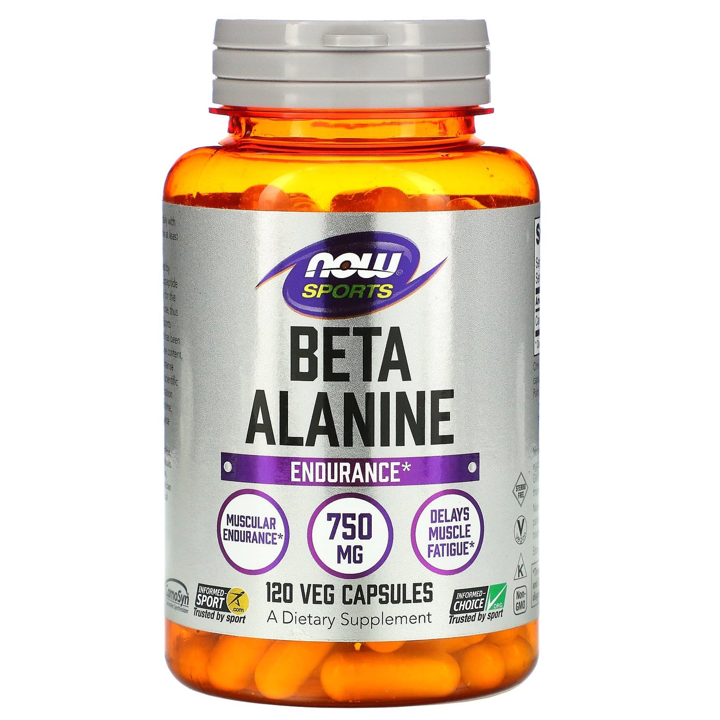 NOW SPORTS BETA-ALANINE, ENDURANCE 750MG