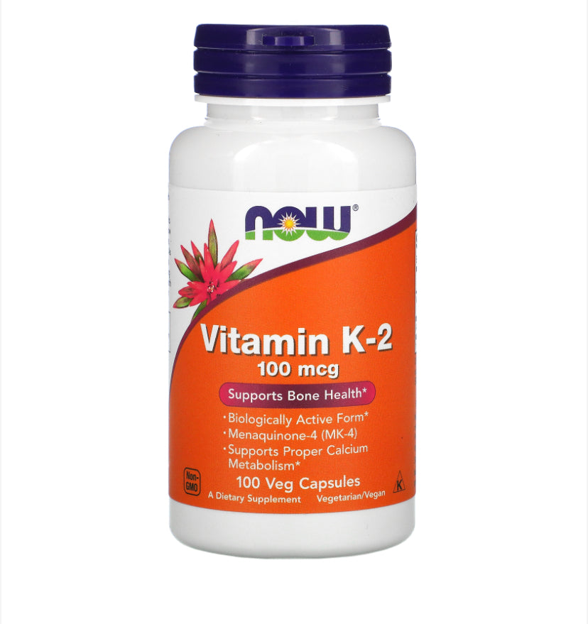 NOW VITAMIN K-2, 100MCG