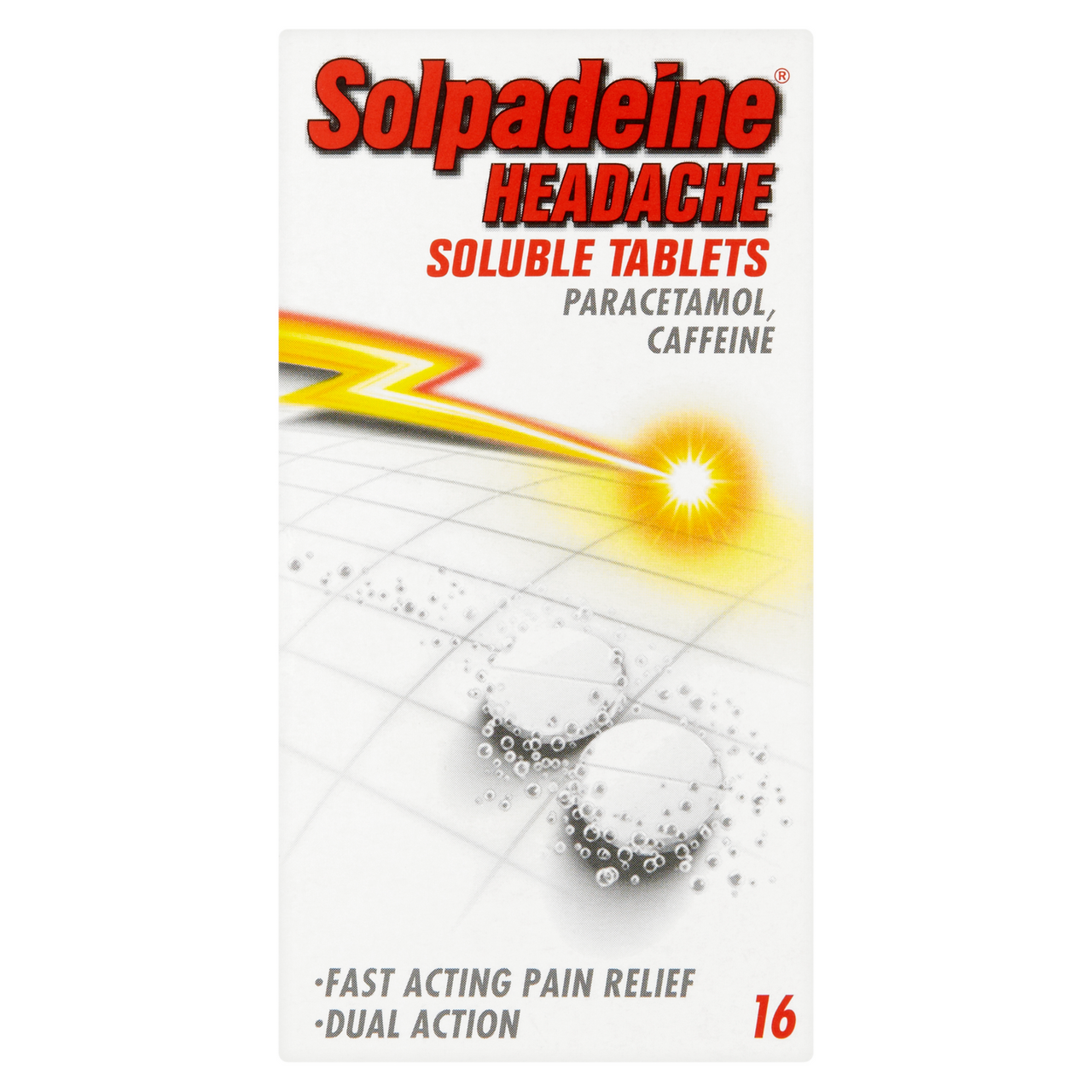 SOLPADEINE HEADACHE SOLUBLE TABLETS 16s