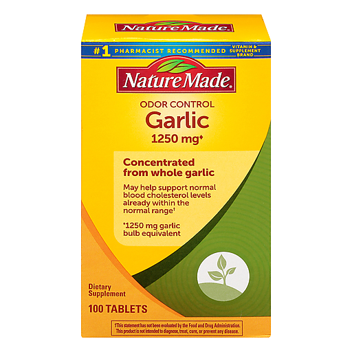 NATURE MADE GARLIC 1250MG, 100 TABLETS