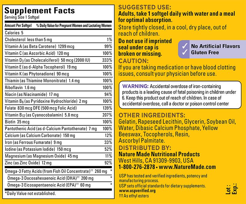 NATURE MADE POSTNATAL MULTI + DHA