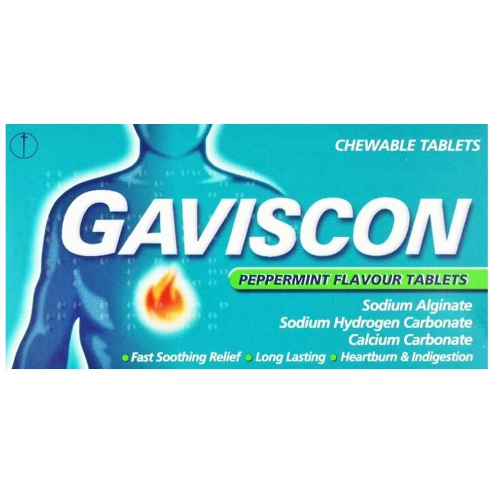 GAVISCON PEPPERMINT FLAVOUR TABLETS - E-Pharmacy Ghana