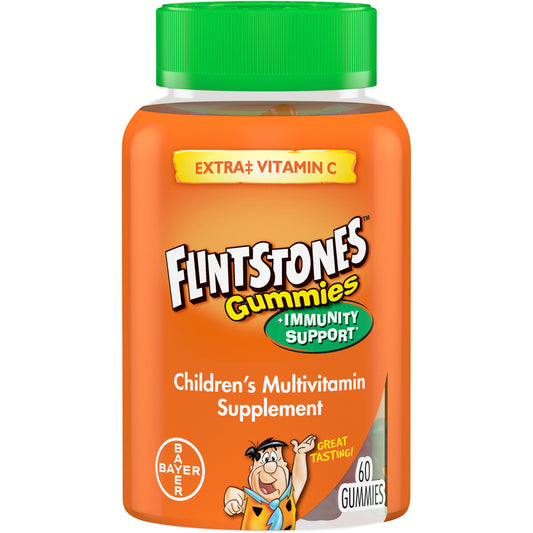 FLINTSTONES CHILDREN’S MULTIVITAMIN SUPPLEMENT, 60 GUMMIES