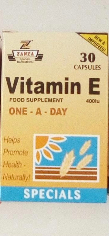 ZANZA VITAMIN E 30 CAPSULES - E-Pharmacy Ghana