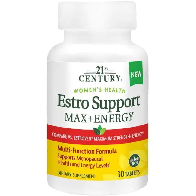 21ST CENTURY ESTRO SUPPORT MAX PLUS ENERGY, 30 TABLETS