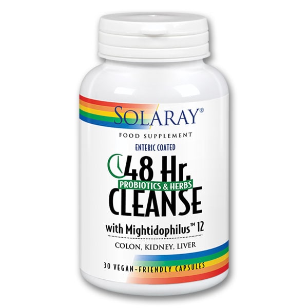 SOLARAY 48 HR CLEANSE, 30 VEGAN CAPSULES