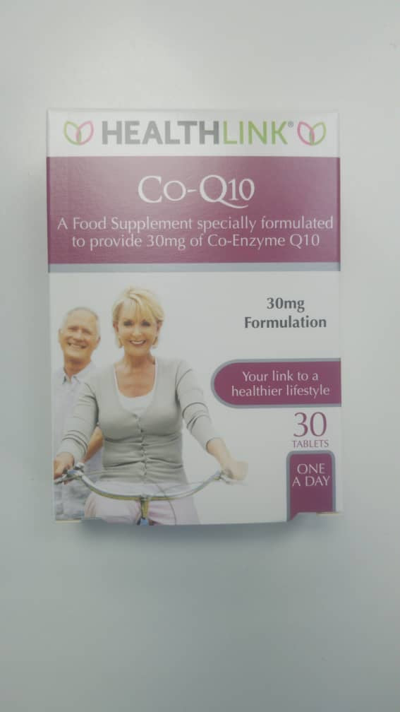 HEALTH LINK CO-Q10 - 30 TABLETS - E-Pharmacy Ghana