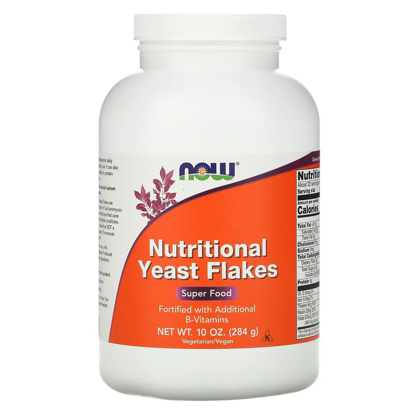 NOW NUTRITIONAL YEAST FLAKES 284g