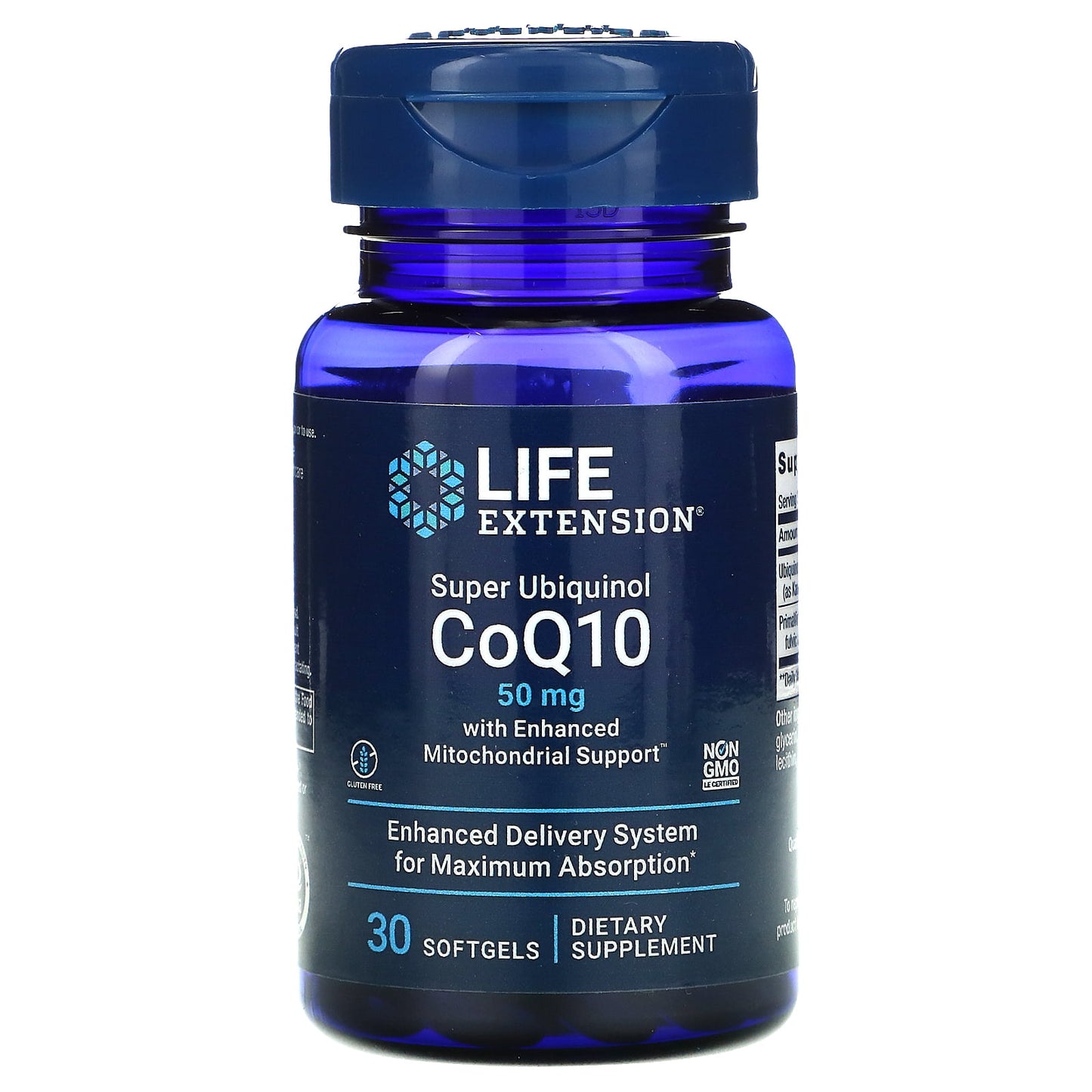 LIFE EXTENSION SUPER UBIQUINOL COQ10 50MG, 30 SOFTGELS