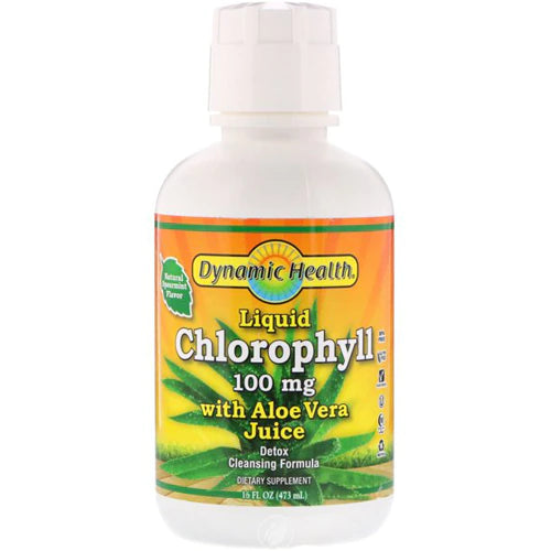 DYNAMIC HEALTH LIQUID CHLOROPHYLL 100MG WITH ALOE VERA JUICE