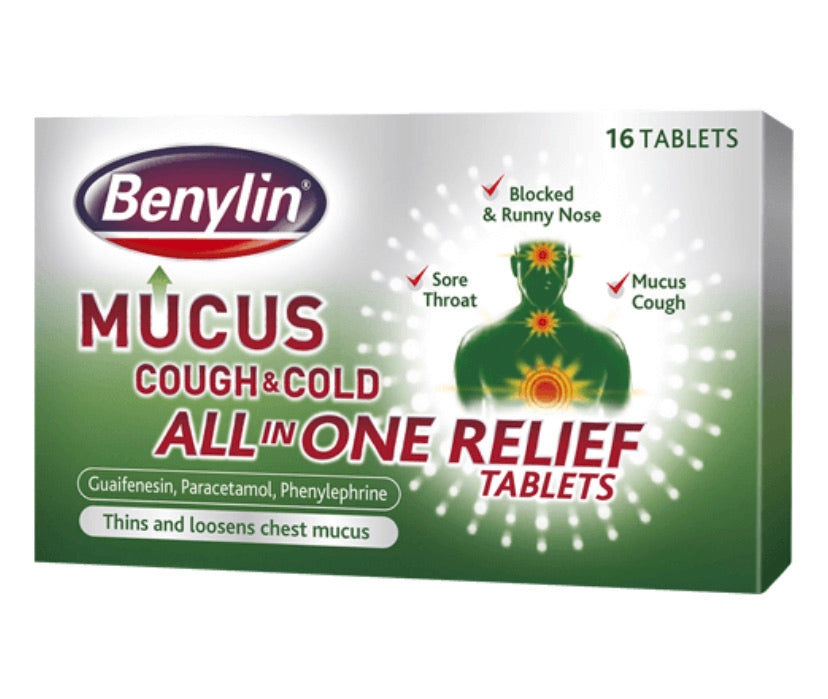 BENYLIN MUCUS COUGH & COLD TABLETS - E-Pharmacy Ghana