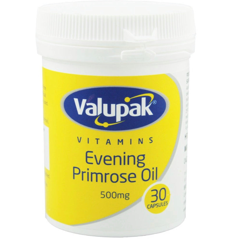 VALUPAK EVENING PRIMROSE OIL - 30 CAPSULES - E-Pharmacy Ghana