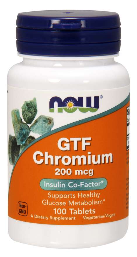 NOW GTF CHROMIUM 200MCG 100 TABLETS - E-Pharmacy Ghana