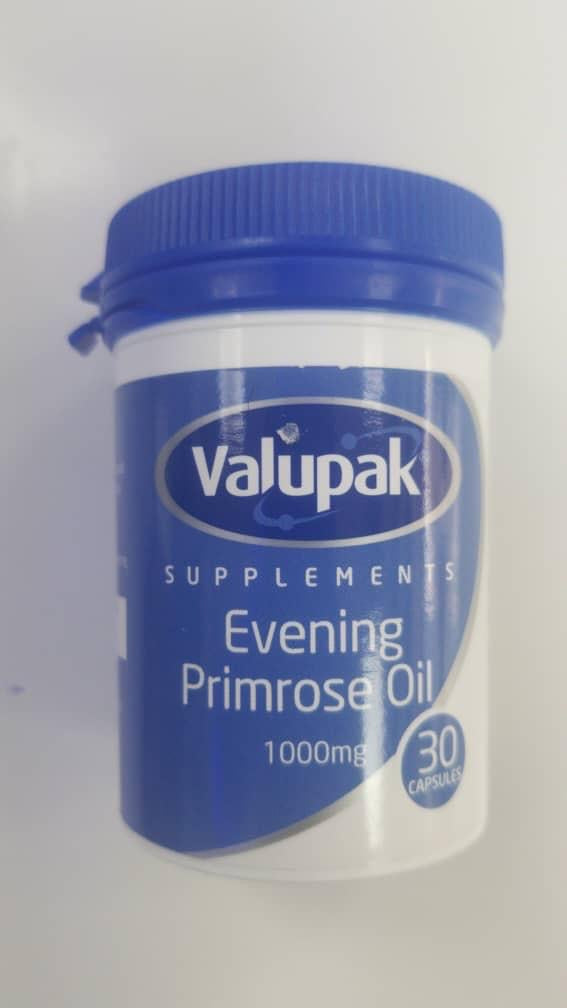 VALUPAK EVENING PRIMROSE OIL - 30 CAPSULES - E-Pharmacy Ghana