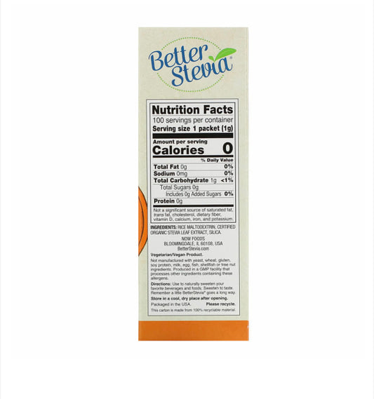 NOW BETTER STEVIA ORIGINAL