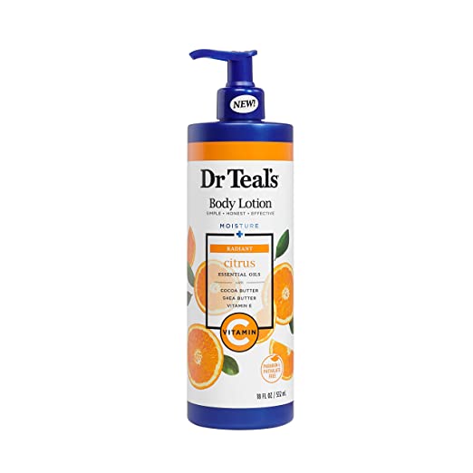 DR TEAL’S BODY LOTION WITH VITAMIN C & CITRUS ESSENTIAL OILS
