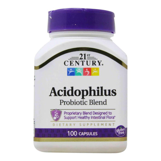 21ST CENTURY ACIDOPHILUS, 100 CAPSULES