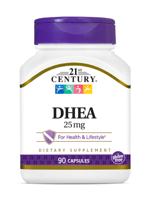 21ST CENTURY DHEA 25MG, 90 CAPSULES