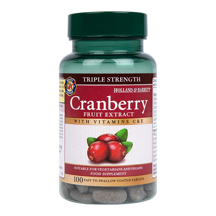 HOLLAND & BARRETT CRANBERRY FRUIT EXTRACT TABLETS