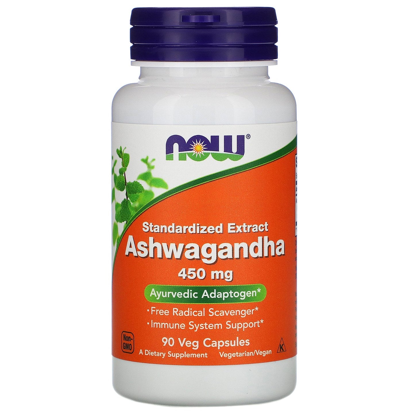 NOW ASHWAGANDHA 450MG - 90 VEG. CAPSULES - E-Pharmacy Ghana