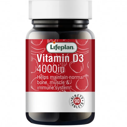 LIFEPLAN VITAMIN D3 4000iu, 90 TABLETS