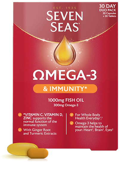 SEVEN SEAS OMEGA-3 & IMMUNITY 1000MG FISH OIL