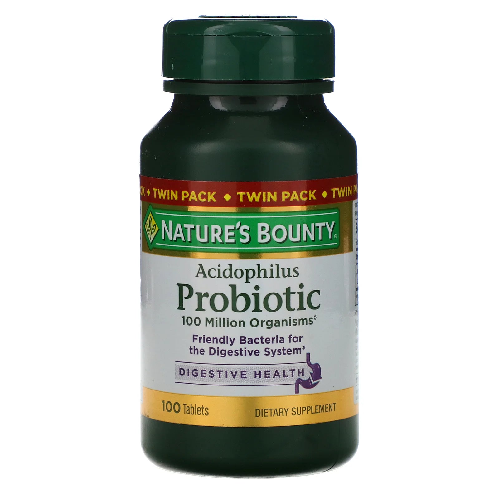 NATURE’S BOUNTY ACIDOPHILUS PROBIOTIC, 100 TABLETS – Health Online