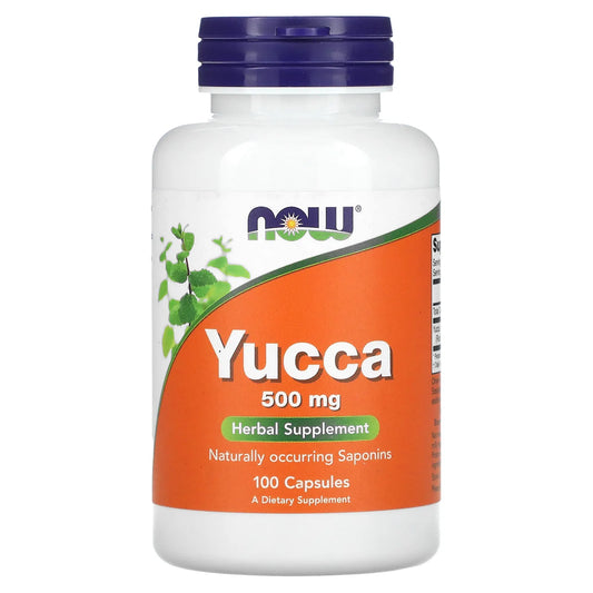 NOW YUCCA 500MG, 100 CAPSULES